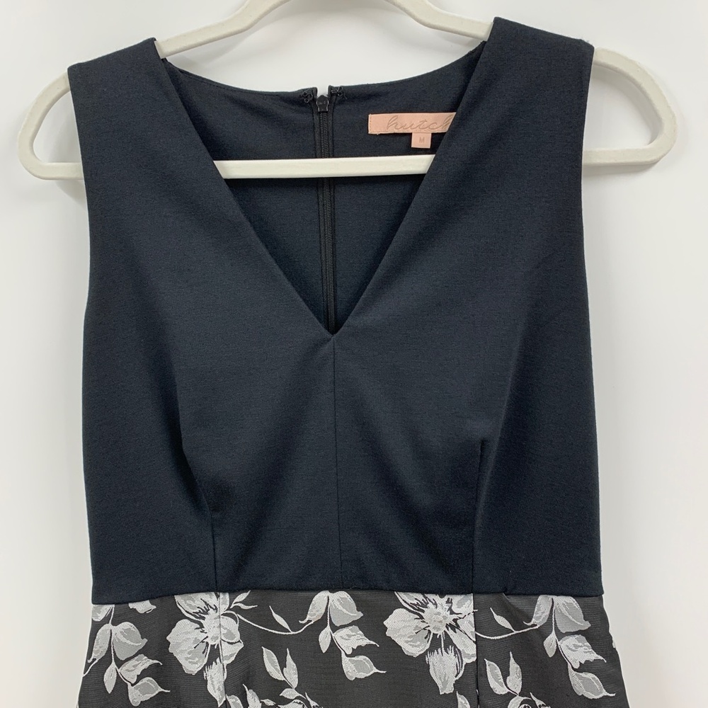 Hutch Mixed Media Sleeveless A-Line Floral Dress Sz M - Picture 3 of 12